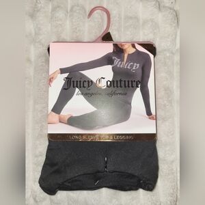 Juicy Couture Black Long Sleeve Top & Legging Set